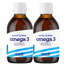 2X Arctic Blue Visolie Omega 3 DHA 450mg & EPA 380mg 300 ml