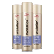 3X Wella Flex Haarspray 2 Days Volume Extra Strong 250 ml
