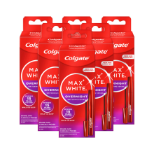 6X Colgate Max White Overnight Whitening Serum 2,5 ml