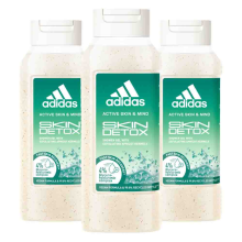 3X Adidas Shower Gel Active Skin & Mind Skin Detox W 250 ml