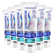 6X Sensodyne Tandpasta Clinical White Enamel Strenghtening 75 ml