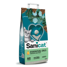 Sanicat Essential Oils Ultra White Kattenbakvulling Cedar & Eucalyptus 10 kg