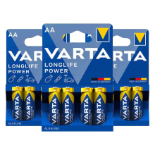 Intertoys 3x Varta Longlife Power Alkaline Batterijen AA 4 stuks