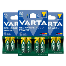 3X Varta Oplaadbare Batterijen AA 2600 mAh Blister 4 stuks