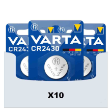 10X Varta Lithium Coin CR2430 Blister