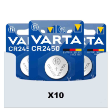 10X Varta Lithium Coin CR2450 Blister