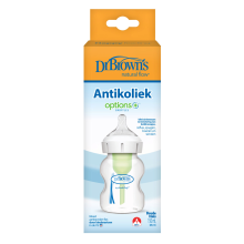 Dr Browns Dr. Browns Options+ Brede Halsfles Transparant 150 ml