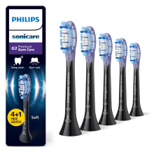 6X Philips Sonicare Opzetborstels G3 Premium Gum Care Zwart HX9055/88 5 stuks