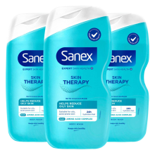 3X Sanex Skin Therapy Douchegel Reduce Imperfections 450 ml