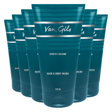6X Van Gils Strictly Cologne Hair & Body Wash 150 ml