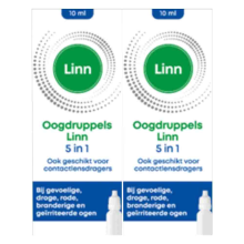 2X Linn Oogdruppels 5 in 1 Euphrasia & Hyaluron 10 ml