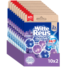 Aeg 10x Witte Reus Toiletblok Kracht Actief Lavendel 2 stuks
