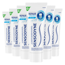 6X Sensodyne Tandpasta Repair & Protect Cool Mint 75 ml