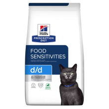 Hill's Prescription Diet Kattenvoer Droog d/d Food Sensitivities Eend & Erwten 1,5 kg