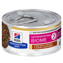 Hill's Prescription Diet Kattenvoer Nat Gastrointestinal Biome Stoofpotje Kip & Groenten 24 x 82 gr