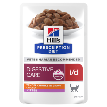 Hill's Prescription Diet Kittenvoer Nat i/d Digestive Care Kip 12 x 85 gr