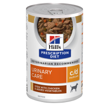 Hill's Prescription Diet Hondenvoer Nat c/d Multicare Urinary Care Stoofpotje Kip & Groenten 24 x 156 gr