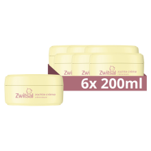 6X Zwitsal Zachte Crème 200 ml