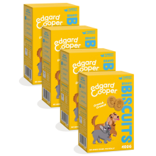 Edgard & Cooper 4x Edgard & Cooper Adult Biscuit Kalkoen & Kip 400 gr