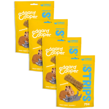Edgard & Cooper 4x Edgard & Cooper Adult Strips Kalkoen   Kip 75 gr