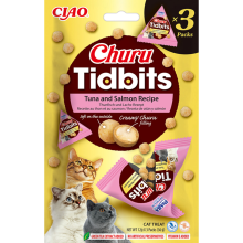 6X Ciao Kattensnack Churu Luxury Tuna & Salmon 3 x 12 gr