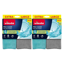 2X Vileda Microvezeldoek Pro Clean 2 stuks