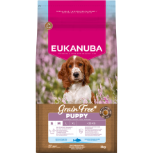 Eukanuba Hondenvoer Droog Grain Free Puppy Small/Medium Oceaanvis 3 kg