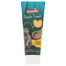 Rosewood Kattensnack Pasta Creme Kip & Zalm 75 gr