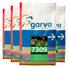 4X Garvo Kippenvoer Volledig Legmeel met Kruiden 4 kg