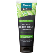 4X Kneipp Mini 2 in 1 Men Douchegel & Shampoo Ready to Go 75 ml