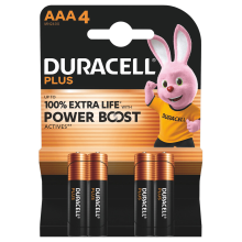 2X Duracell Alkaline Batterijen Mainline Bst AAA 4 stuks