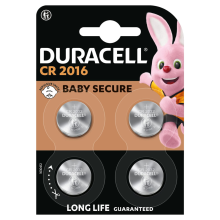 6X Duracell Knoopcelbatterijen 2016 4 stuks
