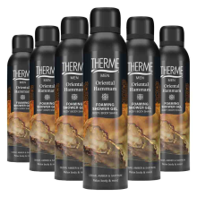 6X Therme Men Oriental Hammam Foaming Shower Gel 200 ml