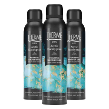 3X Therme Men Arctic Eucalyptus Foaming Shower Gel 200 ml