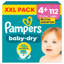 2X Pampers Baby Dry Luiers Maat 4+ (10 15 kg) 56 stuks