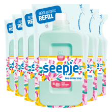 6X Seepje Wasmiddel Kleur Magische Magnolia Navulling 945 ml