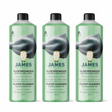 3X James Vloerreiniger Schoon & Snel Droog 1 liter