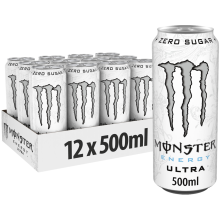 Monster Energy Ultra Zero Sugar White 12 x 500 ml