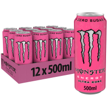 Monster Energy Ultra Zero Sugar Rosa 12 x 500 ml