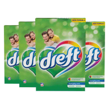 4X Dreft Poeder Wasmiddel Professional 60 Wasbeurten 3,9 kg