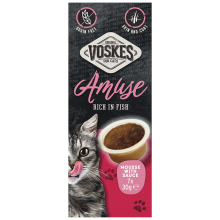 Voskes Kattensnack Mousse Vis in Saus 7x30 gr