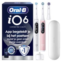 Oral B Oral B Elektrische Tandenborstel iO 6 Duo Wit & Roze 1 set