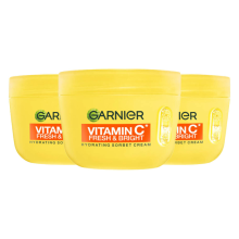 3X Garnier Vitamine C Fresh & Bright Hydraterende Sorbet Crème 85 ml