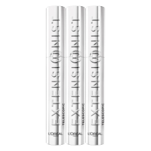 3X L'Oréal Mascara Extensionist Telescopic Washable Black 9,9 ml