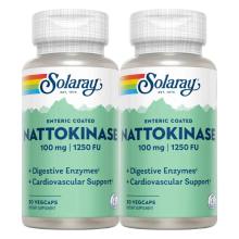 2X Solaray Nattokinase 100 mg 30 capsules