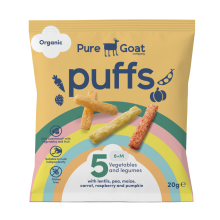 8X Pure Goat Bio Puffs 8+ mnd 20 gr