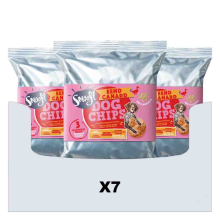 7X Smoofl Hondensnack Dog Chips Eend 50 gr