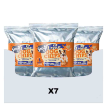 7X Smoofl Hondensnack Dog Chips Kip 50 gr