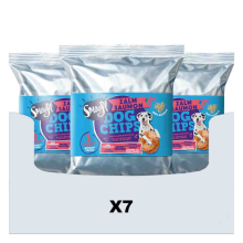 7X Smoofl Hondensnack Dog Chips Zalm 50 gr