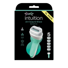 Wilkinson Intuition 2in1 Soap and Shave Scheersysteem + Navulmesjes XL 5 stuks